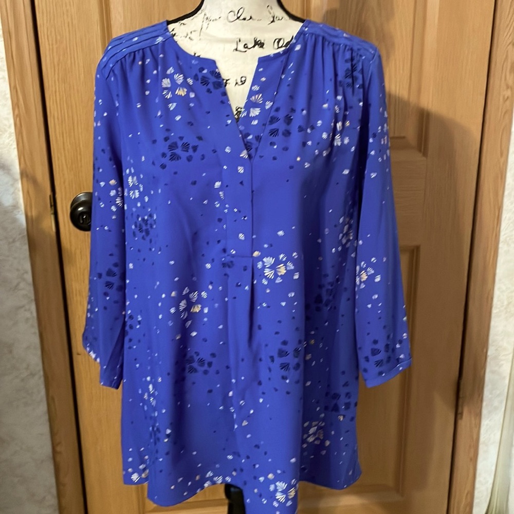 Croft and barrow light weight tunic with 3/4 sleeves